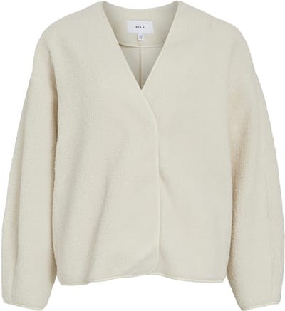 Vila Jas Viada Loose L/s Teddy Jacket 14116337 Birch Dames Maat - 38