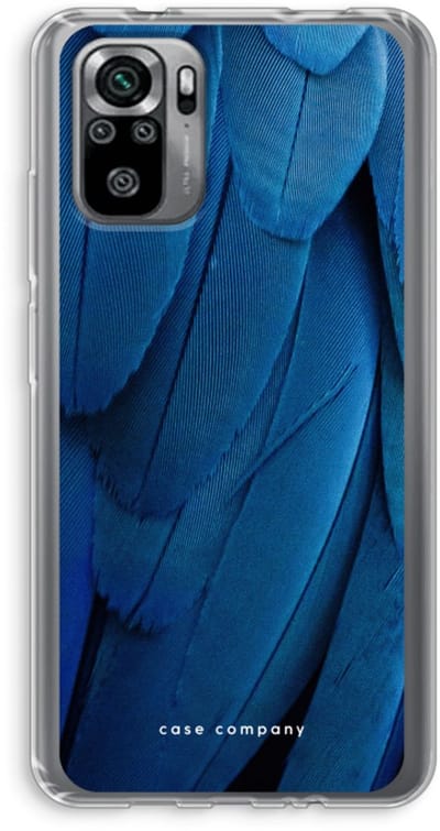 Case Company® - Hoesje geschikt voor Xiaomi Redmi Note 10S hoesje - Pauw - Soft Cover Telefoonhoesje - Bescherming aan alle Kanten en Schermrand