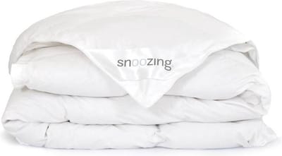 Snoozing Diamond - Wol - 4-seizoenen - Dekbed - Eenpersoons - 140x220 cm - Wit