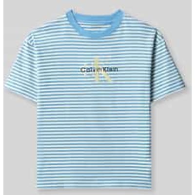 regular fit T-shirt met logoprint van puur katoen