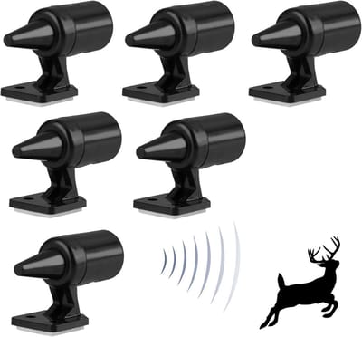 Ultrasone hertenfluitjes 6 stuks, lucht aangedreven waarschuwing voor wilde dieren, verkeersveiligheid en dierenbescherming