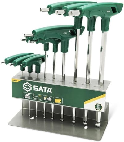 T-Handle Set - Inbussleutel Set - Klusjes Thuis - Extra Lange Sleutels - 9 Delig
