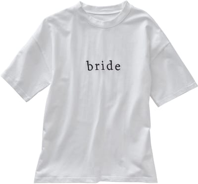 Ginger Ray - Wit t-shirt bride - maat S