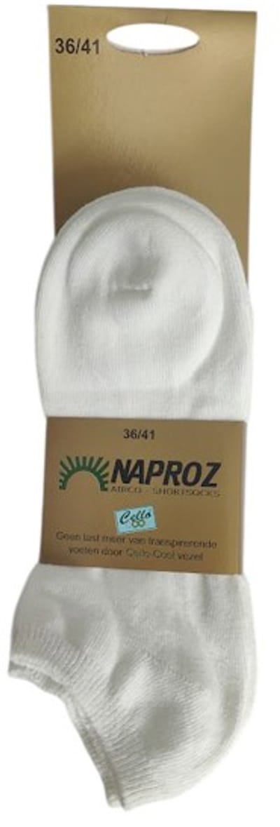 Naproz - Airco Shortsock - Voordeelset 3 paar - Wit- maat 36-41
