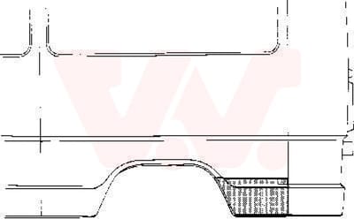 Van Wezel - ACHTER SCHERM VOOR MERCEDES BENZ BUS 207-410 1977-1995 ARC194021VWAN