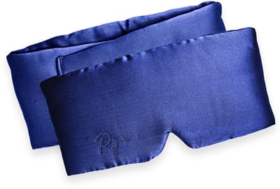 Ryce® Zijden Slaapmasker - Oogmasker - Vrouwen & Mannen - Full Cover - Cadeau - Blauw