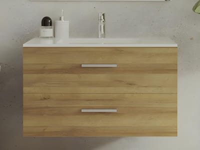 Vente-unique Badkamermeubel - Licht naturel - 80 cm - KAYLA