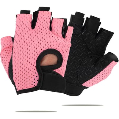 Gym Fitness Handschoenen Voor Vrouwen Ademend Halve Vinger Anti-Slip Handschoenen Voor Fietsen Wielrennen Gewichtheffen Yoga M