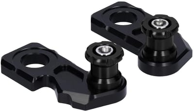 Motorfiets Asschuiver - Valblokken Set - Bescherming Motor - CNC Gefreesd Aluminium - 2 Stuks - Zwart