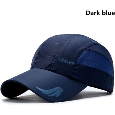 Outdoor Sporten Sneldrogende Hardloop Honkbalpet Zon Hoed Golf Tennis Pet Ademend blue