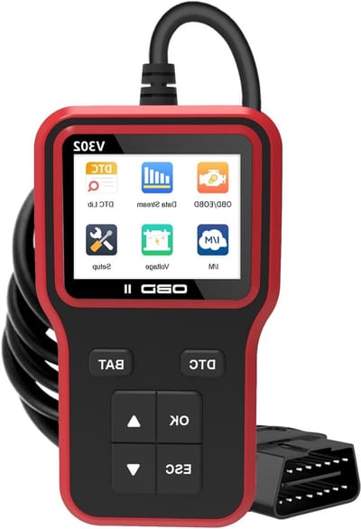 OBD2 uitlezer - Autodiagnose apparaat - Motor storingen lezen - Volledige OBDII functies - 3 Inch scherm - Zwart