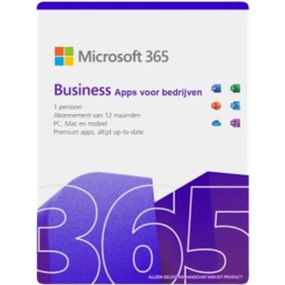 Microsoft 365 apps voor bedrijven | Jaarabonnement | 1 Gebruiker | 15 Apparaten