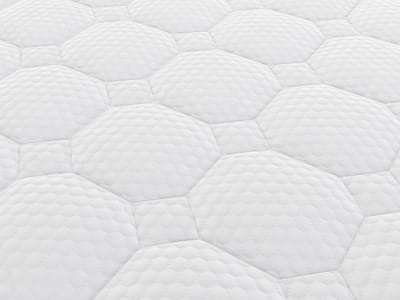 Vente-unique Set 160 x 200 cm gewatteerde bedbodem + hybride matras met pocketveren met 7 zones en gel met vormgeheugen van 25 cm dik - TOLCA van YSMÉE