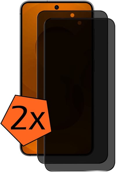 Screenprotector - 2 Stuks - Geschikt voor Samsung Galaxy S25 FE - Privacy Filter - Gehard Glas - Beschermglas - Tempered Glass - Screen Protector