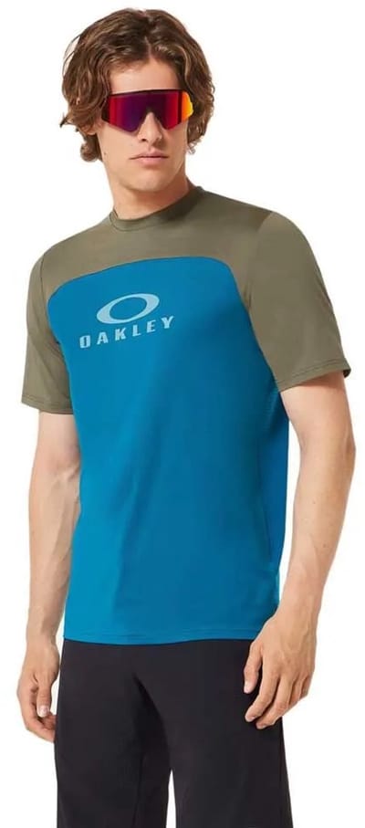 Oakley Apparel Free Ride Rc Korte Mouw Enduro Trui Blauw S Man