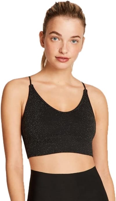 Bandeau Bh voor Dames, Verstelbare Draagcomfort, Verwijderbare Vulling, Zwart, Perfect voor Onder Kleding en Sportactiviteiten