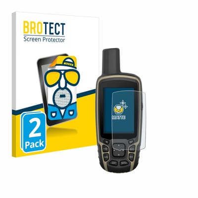 BROTECT - Screenprotector voor Garmin GPSMAP 65s - Folie Beschermfolie matte 2 Stuks
