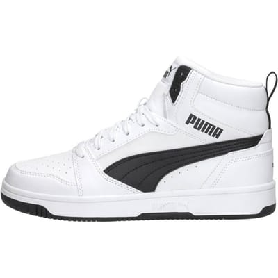 PUMA Puma Rebound V6 Mid Jr Unisex Sneakers - PUMA White-PUMA Black