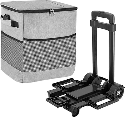 Koelbox met wieltjes - Koeltas trolley - Outdoor reizen - Grote inhoud 35L - 44 x 35 x 135 cm