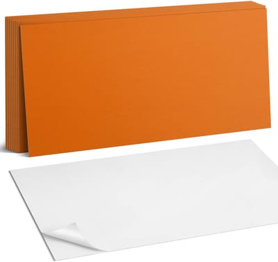 Coloray Plaktegels - Oranje Zelfklevende Wandtegels - 40 cm x 20 cm - Oranje Plaktegels - 10 stuks - Rechthoek PVC Tegels - Plaktegels Badkamer - Vloertegels Zelfklevend - Vinyl Tegels - Portugese Tegels