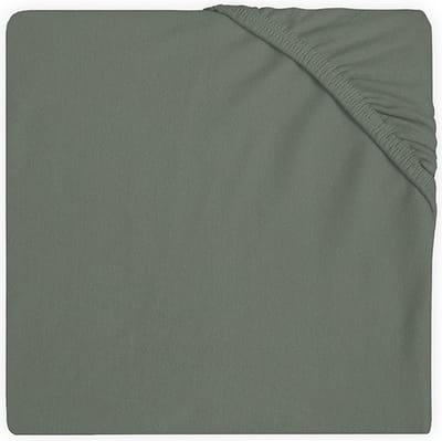 Jollein - Baby Hoeslaken Ledikant Jersey (Ash Green) - Katoen - 60x120cm