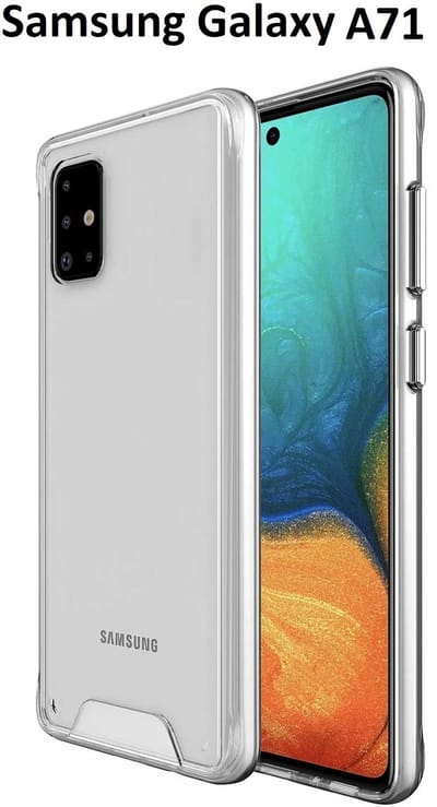 Hoesje Geschikt Voor Samsung Galaxy A71 Hoesje Space Hard TPU Back cover- Transparant
