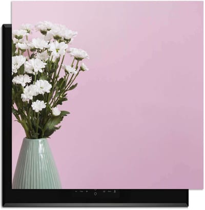 KitchenArt - Blush & Bloom - Inductie Beschermer - 59x52 cm - Kookplaat Beschermer - Luxe Afdekplaat Inductieplaat - Anti-slip & Oprolbaar - Beschermmat Inductiekookplaat
