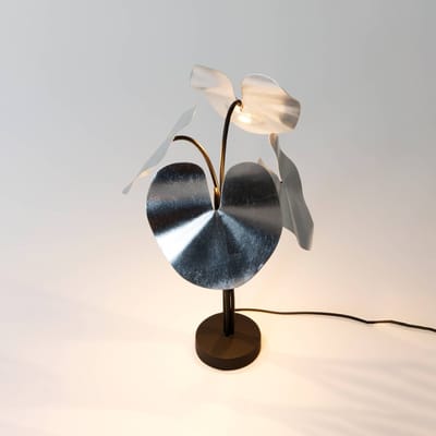 Holländer LED tafellamp Controversia met dimmer, zilver