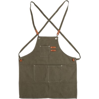 Tablier en toile épais et résistant Fait main Tablier à large couverture pour Peinture Manucure Jardinage Repas