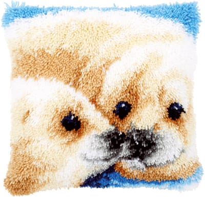 Vervaco - Knoopkussen kit - Zeehondjes - PN-0146762 - Borduren - Borduurpakket - Borduurpakket volwassenen - Borduurpakket kind
