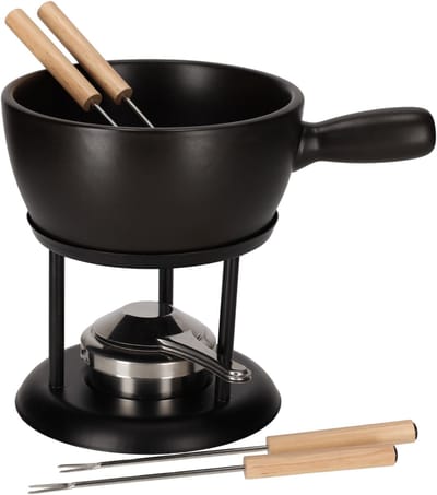 JENS Living Fondue Set Zwart Large