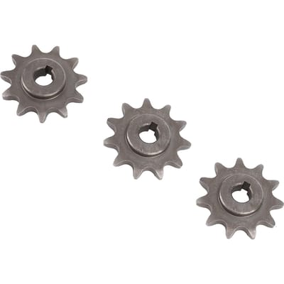3PCS Pignon Avant 420 11T Acier Moto Pignon d'Arbre de Sortie Moteur Avant gray