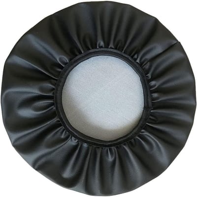Stoelhoes Rond - Zitting Beschermer - Meubels Beschermen - Waterdicht PU Leer - 31-40 cm Diameter - Zwart