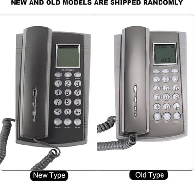 Vaste Telefoon met LCD Scherm - Bureautelefoon en Wandmodel - Handsfree - Ideaal voor Thuis of Kantoor