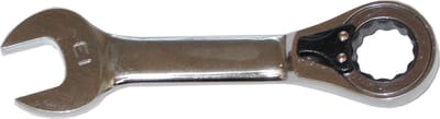 SW staal S1596-8 GR ratelsleutel. 8 mm extra KORT 72 tanden