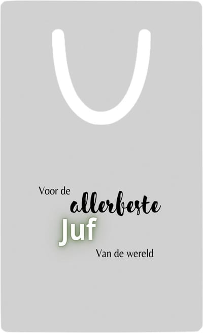 Hacebo® - voor de allerbeste juf van de wereld metalen boekenlegger- Juf - de beste juf - juf - verjaardagscadeau - verjaardag - cadeau - afscheidscadeau - geschenk - leuke cadeau - kado - gift - juffendag Bladwijzer boekenleggers - 7.6 cm x 5cm