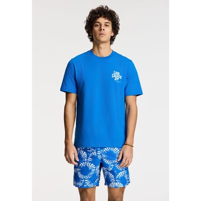 Shiwi Liam Regular T-shirt Like Locals Do Blue Kobalt Maat: S | Korte Broeken Outlet | Heren | Blauw