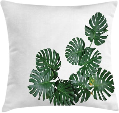 ABAKUHAUS – Monstera Deliciosa kussenhoes – 50x50 cm – dubbelzijdig bedrukt