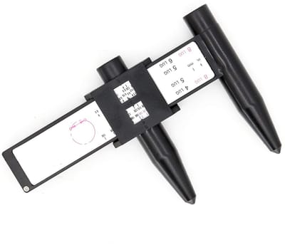 Allecto - Gatcirkelmes - Meetmeter velggat mes - Handgereedschap - 4 5 6 8-gatenpatroon - Voor stalen en aluminium velgen - Precisie en gebruiksgemak