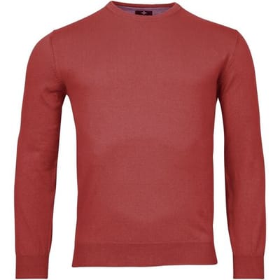 Baileys Trui Uni Crew Neck Single Knit Pima Cotton Dark Cerise / male