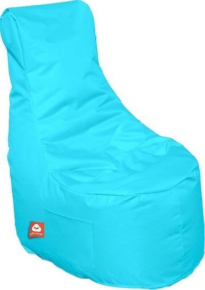 Whoober zitzak stoel Nice outdoor aqua blauw - Wasbaar - Voor binnen en buiten