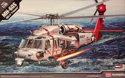 Academy Modelbouwpakket Militaire voertuigen - 12120 Sikorsky MH-60S S-70 - HSC-9 -Tridents- - Helikopter Plastic - 1:35 - Modelbouw