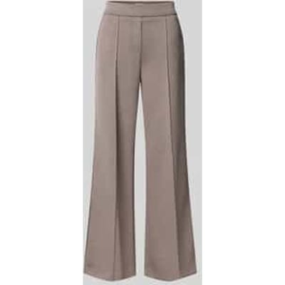 Broek met wijde pijpen en lengtenaden