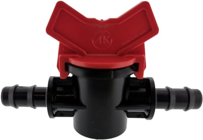 Deltafix plugkraan pp van / naar dezelfde diameter zwart 12 mm 1 st.