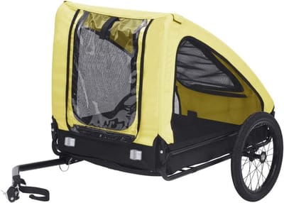 Fietskar voor Huisdieren - Dierenkar Fietstassen - Samen Fietsen - Stevig Stalen Frame - 89 x 64 x 21 cm