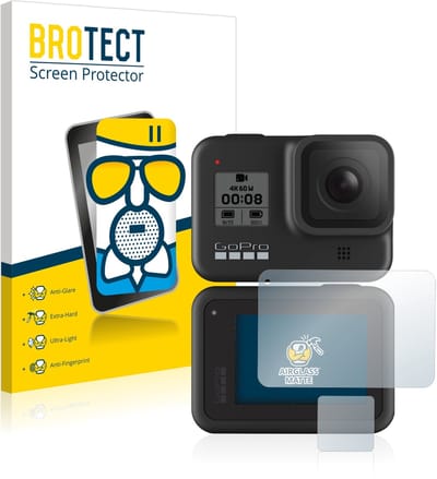 BROTECT - Screenprotector voor GoPro Hero 8 Black - Folie Beschermfolie Beschermglas matte