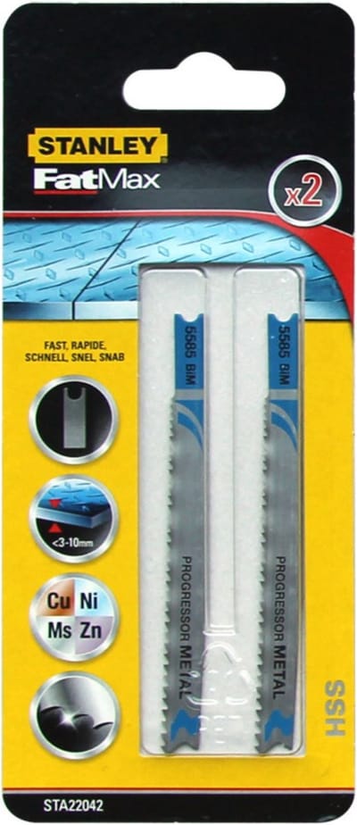 Stanley Decoupeerzaagbladen type U HSS91.5x75mm 2st. voor metaal - STA22042