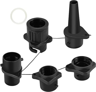 Paddleboard Pomp Adapter - Luchtbevestiging Connector - Watersport Opblazen - Lekvrije Afdichting 4-in-1 - Compact Lichtgewicht - Meerkleurig