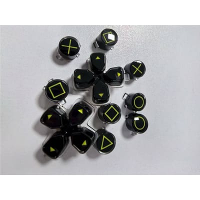 Aangepaste knop voor PS5 30-jarig jubileum editie inclusief behuizing, knop en retro-elementen