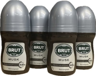 Brut deodorant roller - Musk - voordeel verpakking 4 x 50 ml